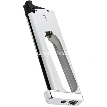 RWA 25rd Co2 Magazin Geeignet für KJ Works RWA GRP Nighthawk Custom War Hawk Serie 1911 GBB Pistolen Airsoft Silber
