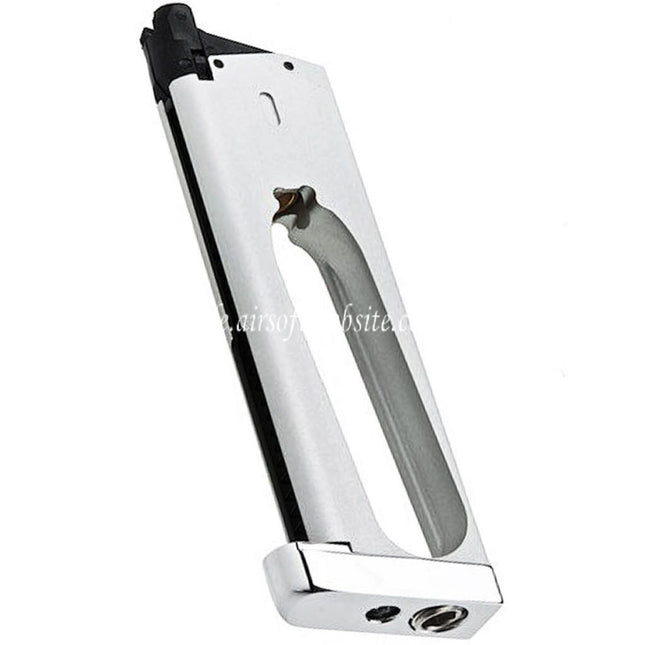 RWA 25rd Co2 Magazin Geeignet für KJ Works RWA GRP Nighthawk Custom War Hawk Serie 1911 GBB Pistolen Airsoft Silber