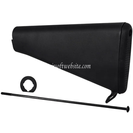 E&C Polymer M16VN Fester Gewehrschaft Geeignet für E&C M4 M16 Serie AEG Gewehre Airsoft Schwarz