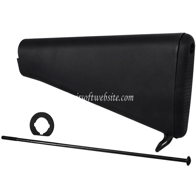 E&C Polymer M16VN Fester Gewehrschaft Geeignet für E&C M4 M16 Serie AEG Gewehre Airsoft Schwarz