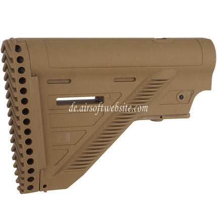 E&C 416A5 Stil Einziehbarer Schaft Geeignet für HK416 M4 M16 Serie AEG Gewehre Airsoft