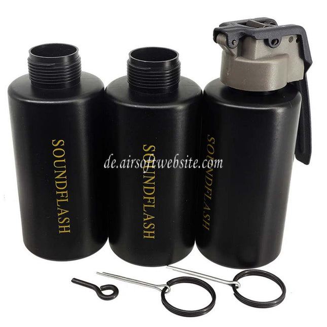 PPS 3pcs Co2 Soundflash Granatenhüllenflasche mit wiederverwendbarem Hauptkern