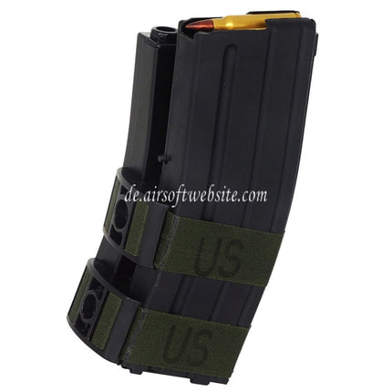 BATTLEAXE 800rd Elektrisches Doppel Magazin mit Platzpatrone Geeignet für M4 M16 Serie AEG Gewehre Airsoft