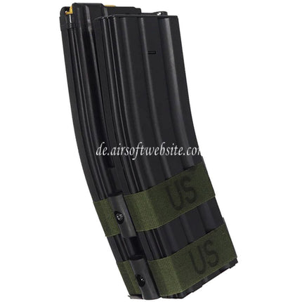 BATTLEAXE 1200rd Elektrisches Doppel Magazin mit Platzpatrone Geeignet für M4 M16 Serie AEG Gewehre Airsoft