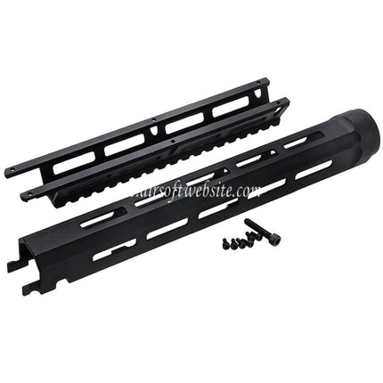 VFC 280mm CNC Aluminum Tactical M-LOK Handschutz schienen system Geeignet für Cybergun FN FNC Serie GBB Gewehre Airsoft Schwarz