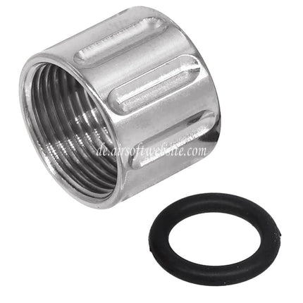 5KU Vertical Knurled Laufgewinde Schutzabdeckung Geeignet für -14mm CCW gegen den Uhrzeigersinn Pistolen Airsoft