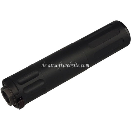 5KU 170mm AAC SR5 Stil QD Schalldämpfer mit 3-Zinken Mündungsfeuerdämpfer Geeignet für -14mm CCW Gegen den Uhrzeigersinn Lauf Gewehre Airsoft