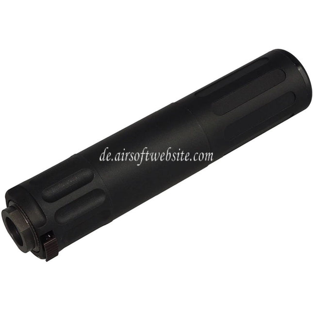 5KU 170mm AAC SR5 Stil QD Schalldämpfer mit 3-Zinken Mündungsfeuerdämpfer Geeignet für -14mm CCW Gegen den Uhrzeigersinn Lauf Gewehre Airsoft