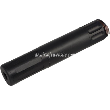 5KU 195mm AAC SR7 Stil QD Schalldämpfer mit 3-Zinken Mündungsfeuerdämpfer Geeignet für -14mm CCW Gegen den Uhrzeigersinn Lauf Gewehre Airsoft