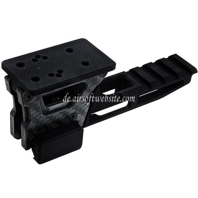 Revanchist Airsoft 226 Zoll Modulare Optikhalterung V2 Geeignet für Amphibious RMR Docter Leuchtpunktvisierhalterung und Lasergeräte Riser Schwarz