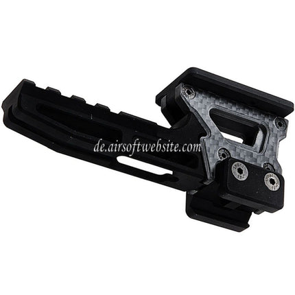 Revanchist Airsoft 226 Zoll Modulare Optikhalterung V2 Geeignet für Amphibious RMR Docter Leuchtpunktvisierhalterung und Lasergeräte Riser Schwarz