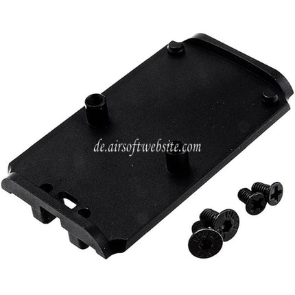 BOMBER AIRSOFT RMR Stil Optikhalterung Geeignet für Tokyo Marui G17 Gen5 MOS Serie GBB Pistolen Airsoft Schwarz