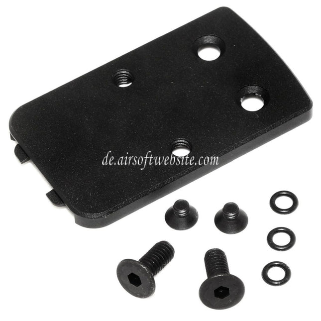 VFC RMR roter Punkt Adapter Geeignet für VFC Cybergun FNX Serie GBB Pistolen Airsoft Schwarz