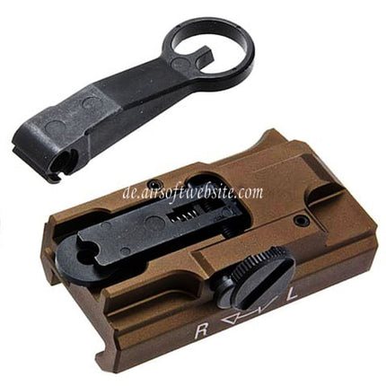 Guns Modify GM CNC Aluminum 416 A5 Stil Schnellablösung Hochklappen visiere Geeignet für Tokyo Marui M4 Serie MWS GBB Gewehre Airsoft