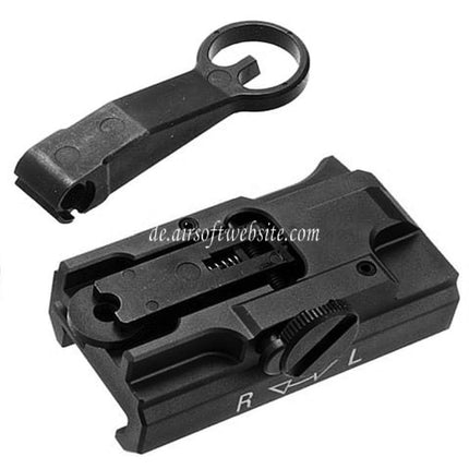 Guns Modify GM CNC Aluminum 416 A5 Stil Schnellablösung Hochklappen visiere Geeignet für Tokyo Marui M4 Serie MWS GBB Gewehre Airsoft