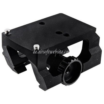 PPT Outdoor L-Stil RMR Halterung geeignet für Leuchtpunktvisier 20mm Picatinny Schiene Schwarz