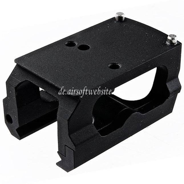 PPT Outdoor L-Stil RMR Halterung geeignet für Leuchtpunktvisier 20mm Picatinny Schiene Schwarz