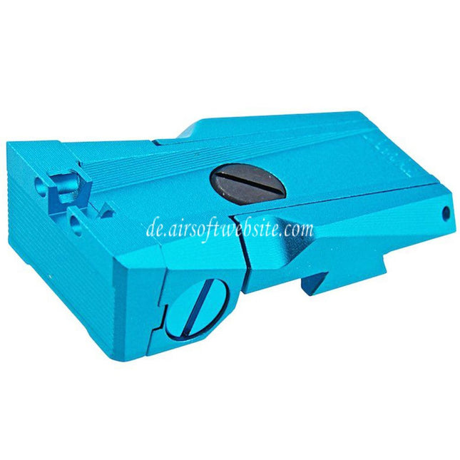 Dr. Black CNC Aluminum Fiberglasvisier Kimme Geeignet für Tokyo Marui Hi-Capa 5.1 Serie GBB Pistolen Airsoft