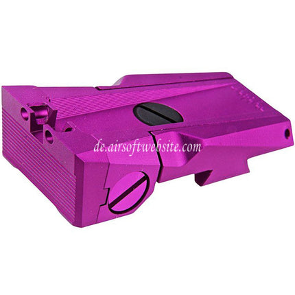 Dr. Black CNC Aluminum Fiberglasvisier Kimme Geeignet für Tokyo Marui Hi-Capa 5.1 Serie GBB Pistolen Airsoft