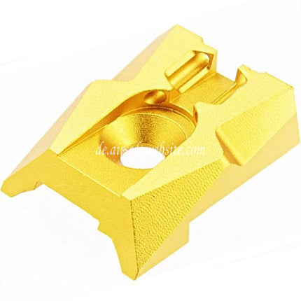 Dr. Black CNC Aluminum Fiberglasvisier Kimme Geeignet für Tokyo Marui Hi-Capa 4.3 Serie GBB Pistolen Airsoft