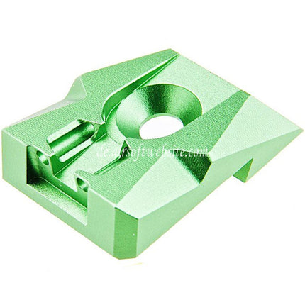 Dr. Black CNC Aluminum Fiberglasvisier Kimme Geeignet für Tokyo Marui Hi-Capa 4.3 Serie GBB Pistolen Airsoft