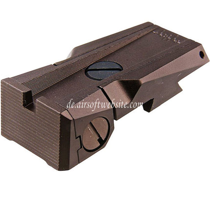 Dr. Black CNC Aluminum hinteres Visier Geeignet für Tokyo Marui Hi-Capa 5.1 Serie GBB Pistolen Airsoft