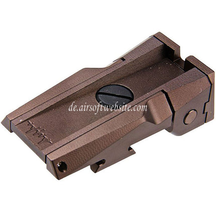 Dr. Black CNC Aluminum hinteres Visier Geeignet für Tokyo Marui Hi-Capa 5.1 Serie GBB Pistolen Airsoft