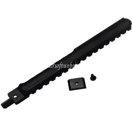 VFC CNC Aluminum 210mm M1913 20mm Picatinny Oberschiene mit Adapter Geeignet für Cybergun FNC GBB Gewehre Airsoft Schwarz