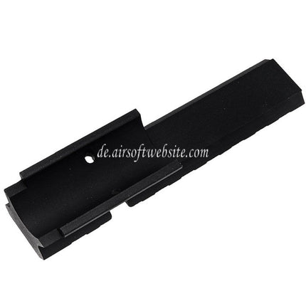 Novritsch 100mm 9-Slot Optik Picatinny Schiene für SSP5 (6 Zoll Version) GBB-Pistolen Airsoft Schwarz