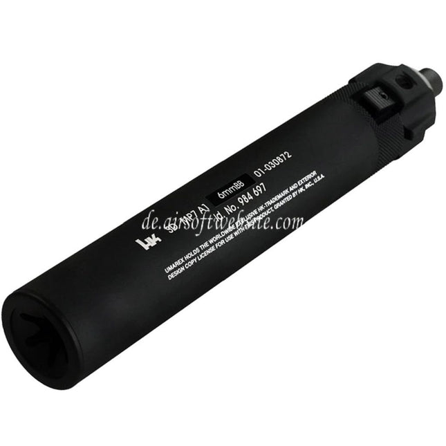 VFC (H&K lizenziert) Schnellablösung MP7A1 Schalldämpfer Geeignet für KSC MP7 Serie GBB Gewehre Airsoft Schwarz