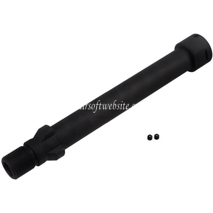 BBT 142mm CNC Stahl Außenlauf -14mm CCW Gegen den Uhrzeigersinn Geeignet für Maruyama SCW-9 PRO-G Serie GBB SMG Gewehre Airsoft Schwarz