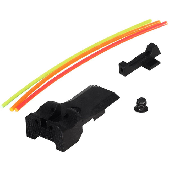 BBT Aluminum Fiberglasvisier Korn Kimme Geeignet für Tokyo Marui Hi-Capa 5.1 Serie GBB Pistolen Airsoft