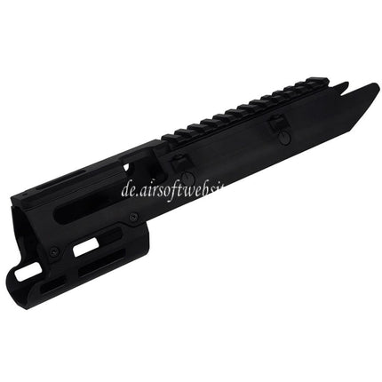 5KU CNC Aluminum UG Stil Monolithic M-LOK Handschutz schienen system Geeignet für VFC Umarex MP5K Serie GBB Gewehre Airsoft Schwarz