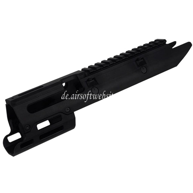 5KU CNC Aluminum UG Stil Monolithic M-LOK Handschutz schienen system Geeignet für VFC Umarex MP5K Serie GBB Gewehre Airsoft Schwarz