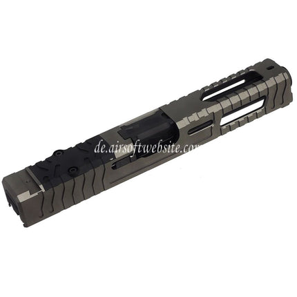 5KU CNC Aluminum 9INE RMR Ready Laufschlittensatz Geeignet für WE Tokyo Marui G17 Gen3 Serie GBB Pistolen Airsoft