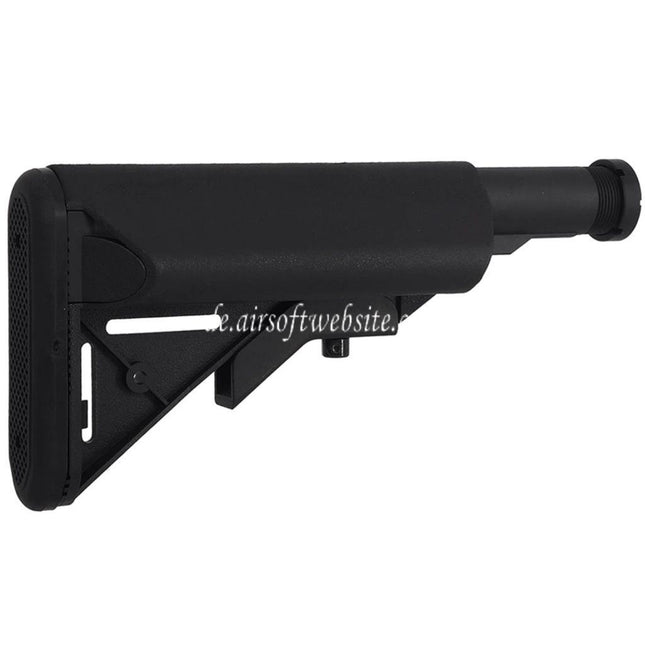 CYMA LMT Stil 5-Positions Einziehbar Crane Schaft mit Pufferrohr geeignet für M4 M16 Serie AEG Gewehre Airsoft Schwarz