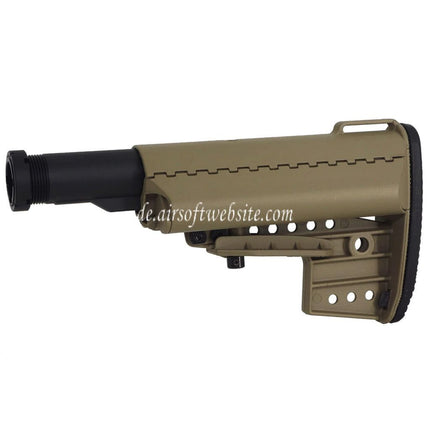 CYMA VLT Clubfoot 5-Positions Einziehbar Schaft mit Pufferrohr geeignet für M4 M16 Serie AEG Gewehre Airsoft