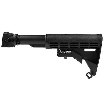 CYMA LE Stil 6-Positions Einziehbar Schaft mit Schaft Adapter QD Schlinge Schwenken Pufferrohr geeignet für AK Serie AEG Gewehre Airsoft Schwarz