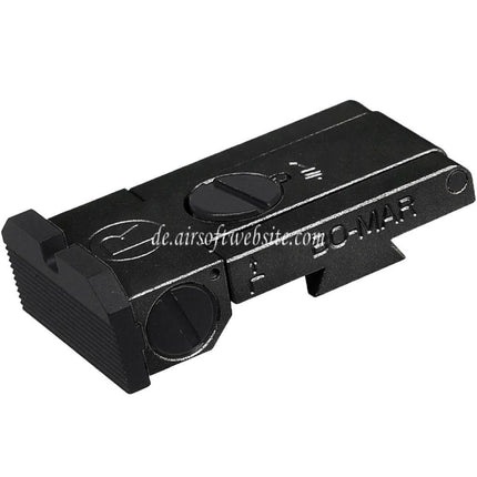 5KU CNC Aluminum Bo-Mar Stil hinteres Visier Geeignet für WE (WE-TECH) Tokyo Marui Hi-Capa Serie GBB Pistolen Airsoft