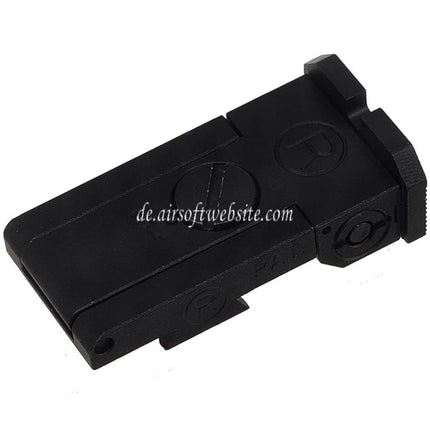 5KU CNC Aluminum Bo-Mar Stil hinteres Visier Geeignet für WE (WE-TECH) Tokyo Marui Hi-Capa Serie GBB Pistolen Airsoft