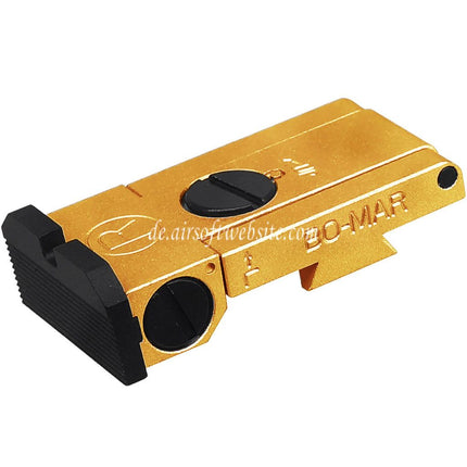 5KU CNC Aluminum Bo-Mar Stil hinteres Visier Geeignet für WE (WE-TECH) Tokyo Marui Hi-Capa Serie GBB Pistolen Airsoft