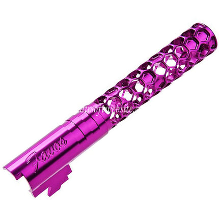 Dr. Black CNC 6063 Aluminum 5 Zoll 125mm Favos Stil Äußerer Lauf +11mm CW im Uhrzeigersinn Geeignet für Armorer Works AW WE-TECH Tokyo Marui Hi-Capa 5.1 Serie GBB Pistolen Airsoft