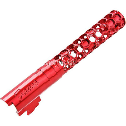 Dr. Black CNC 6063 Aluminum 5 Zoll 125mm Favos Stil Äußerer Lauf +11mm CW im Uhrzeigersinn Geeignet für Armorer Works AW WE-TECH Tokyo Marui Hi-Capa 5.1 Serie GBB Pistolen Airsoft