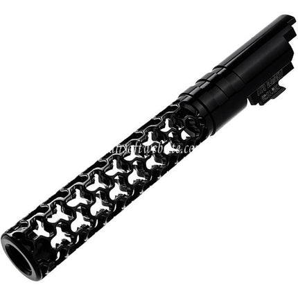 Dr. Black CNC 6063 Aluminum 5 Zoll 125mm Geom Stil Äußerer Lauf +11mm CW im Uhrzeigersinn Geeignet für Armorer Works AW WE-TECH Tokyo Marui Hi-Capa 5.1 Serie GBB Pistolen Airsoft