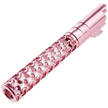 Dr. Black CNC 6063 Aluminum 5 Zoll 125mm Geom Stil Äußerer Lauf +11mm CW im Uhrzeigersinn Geeignet für Armorer Works AW WE-TECH Tokyo Marui Hi-Capa 5.1 Serie GBB Pistolen Airsoft