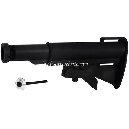 CYMA M733 Stil Einziehbarer Schaft mit 2-Positionen Rohr Geeignet für M4 M16 Serie AEG Gewehre Airsoft Schwarz