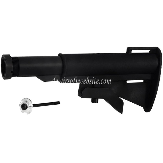 CYMA M733 Stil Einziehbarer Schaft mit 2-Positionen Rohr Geeignet für M4 M16 Serie AEG Gewehre Airsoft Schwarz