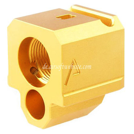 RWA Agency Arms 417 Einzelport Kompensator -14mm CCW Gegen den Uhrzeigersinn Geeignet für Elite Force UMAREX VFC WE (WE-Tech) G-Serie GBB Pistolen Airsoft