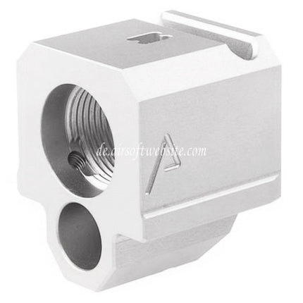 RWA Agency Arms 417 Einzelport Kompensator -14mm CCW Gegen den Uhrzeigersinn Geeignet für Elite Force UMAREX VFC WE (WE-Tech) G-Serie GBB Pistolen Airsoft