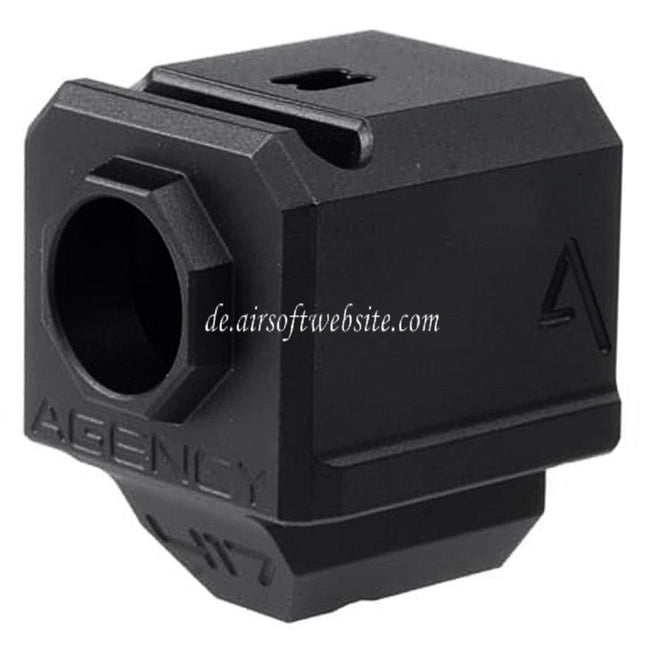 RWA Agency Arms 417 Einzelport Kompensator -14mm CCW Gegen den Uhrzeigersinn Geeignet für Elite Force UMAREX VFC WE (WE-Tech) G-Serie GBB Pistolen Airsoft